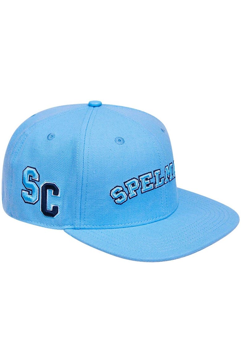Men's Pro Standard  Light Blue Spelman College Jaguars Evergreen Spelman Snapback Hat, Main, color, Light Blue