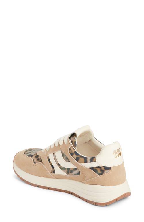 Steve Madden Blume Mixed Media Sneaker In Animal Print