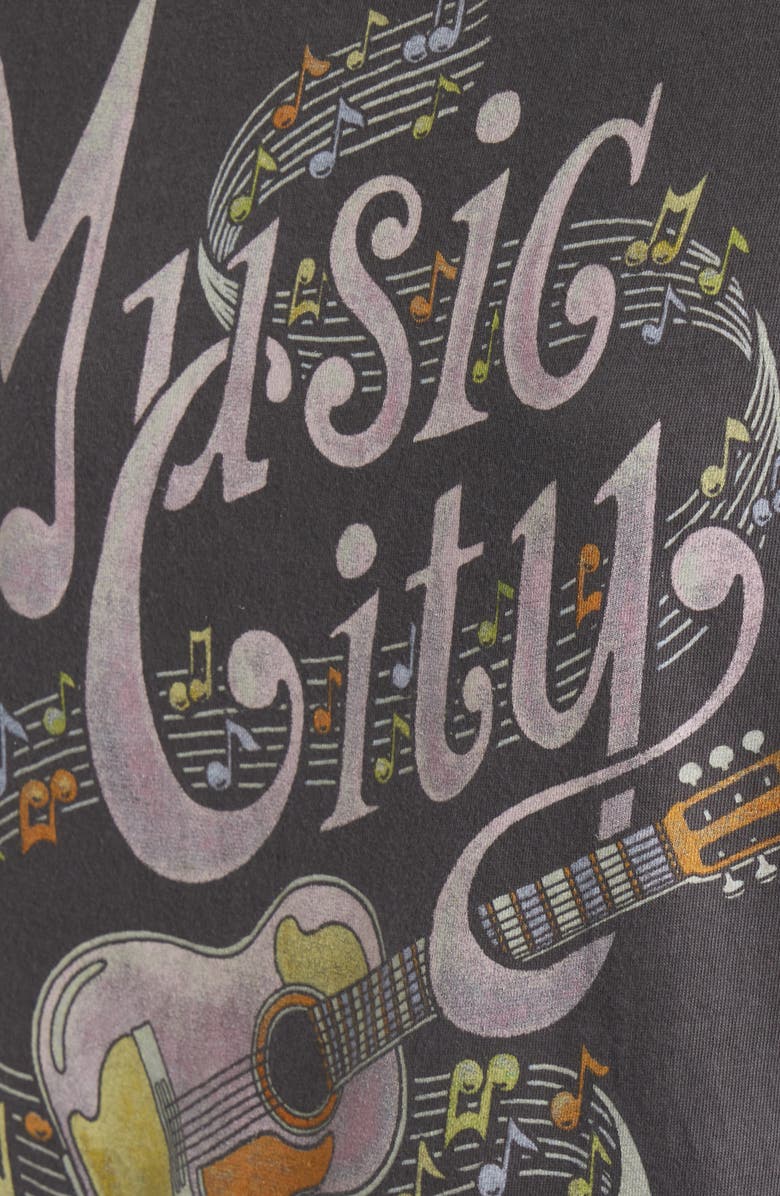 Junk Food Music City Nashville Graphic T-Shirt, Alternate, color, Vintage Black