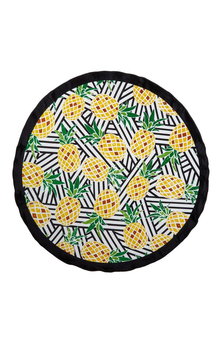 DOHLER Pineapple Round Beach Towel - Multi, Main, color, 