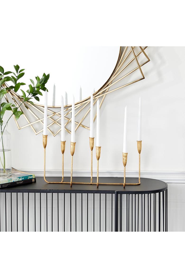 Goldtone Metal 7-Candle Candelabra, Alternate, color, GOLD