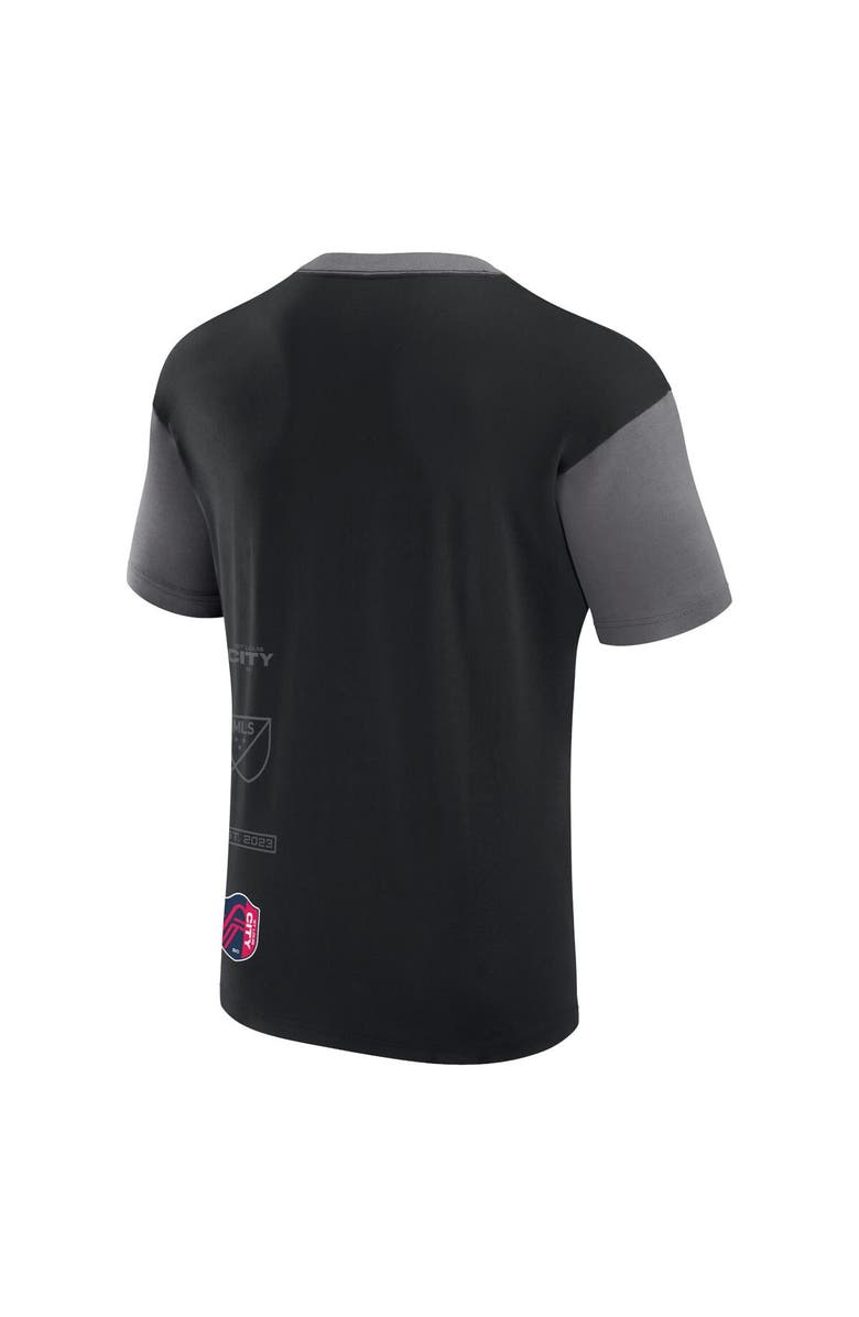 FANATICS Men's Fanatics Branded Black St. Louis City SC Recovery T-Shirt, Alternate, color, Black