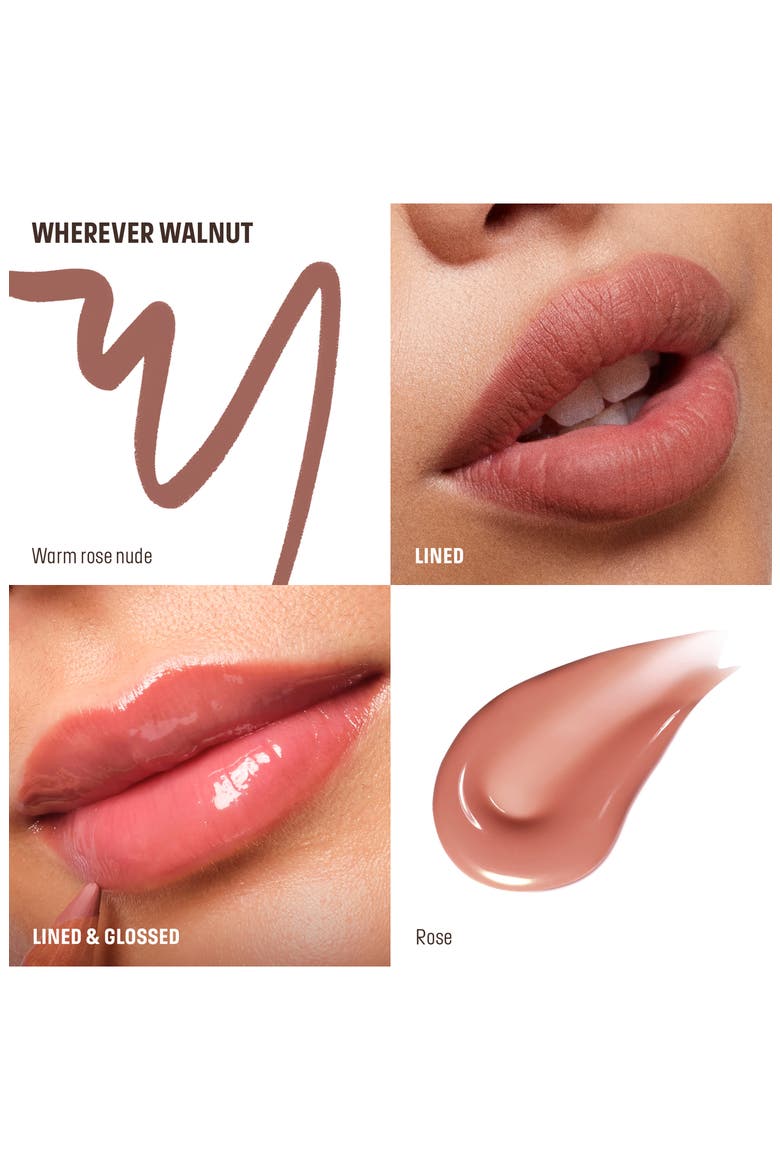 Wherever Walnut Lip Liner & Lip Gloss Kit $39 Value, Alternate, color, WHEREVER WALNUT