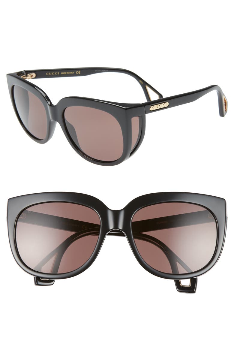 Gucci 57mm Cat Eye Sunglasses, Main, color, 