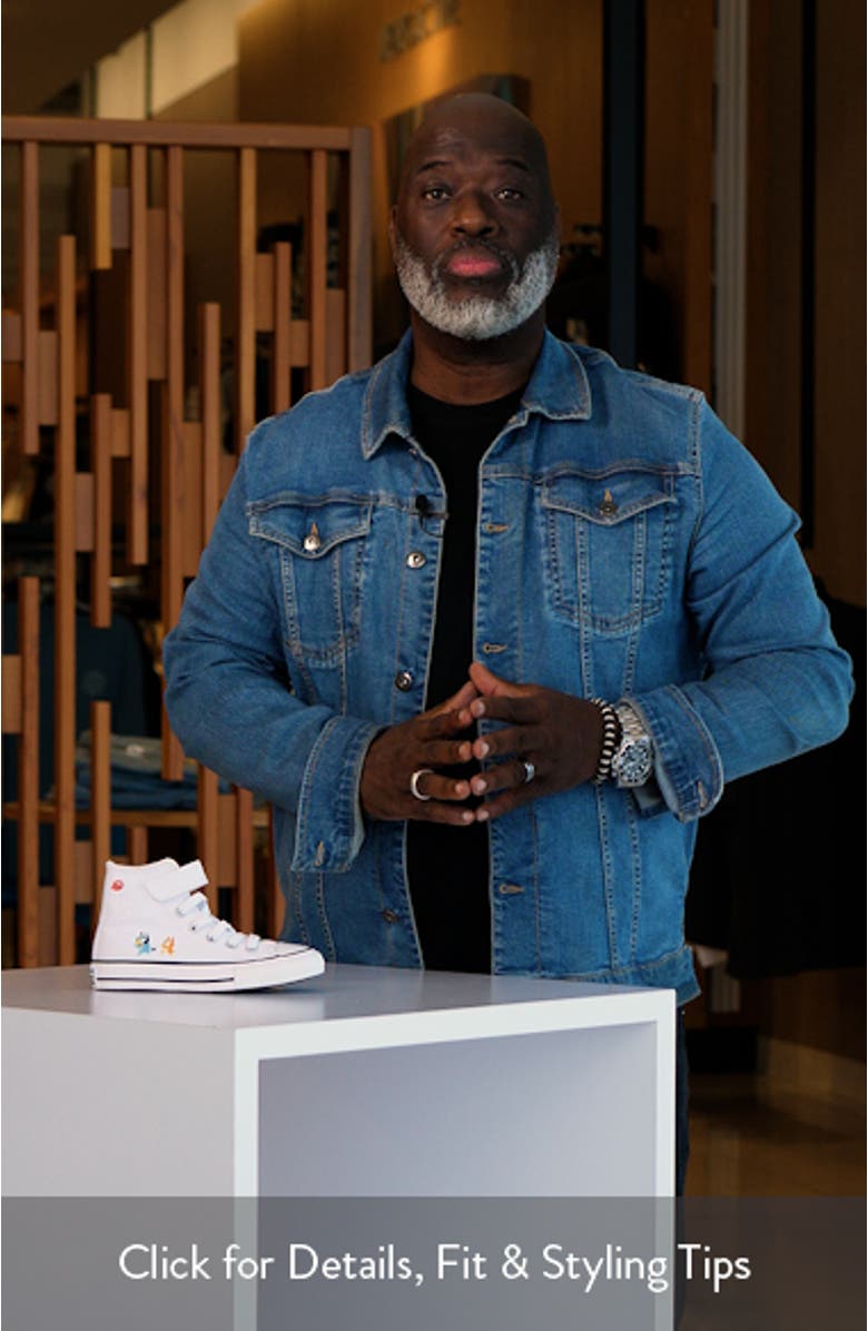 x Bluey Kids' Chuck Taylor<sup>®</sup> All Star<sup>®</sup> 1V High Top Sneaker, sales video thumbnail