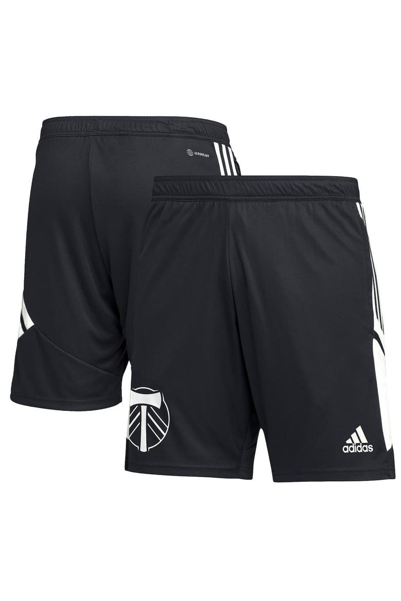 Men's adidas Black Portland Timbers Soccer Training AEROREADY Shorts, Main, color, Black