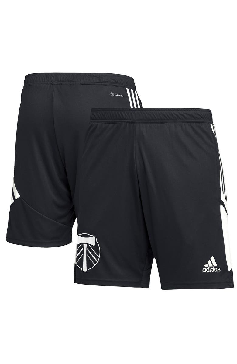 adidas Men's adidas Black Portland Timbers Soccer Training AEROREADY Shorts, Main, color, 