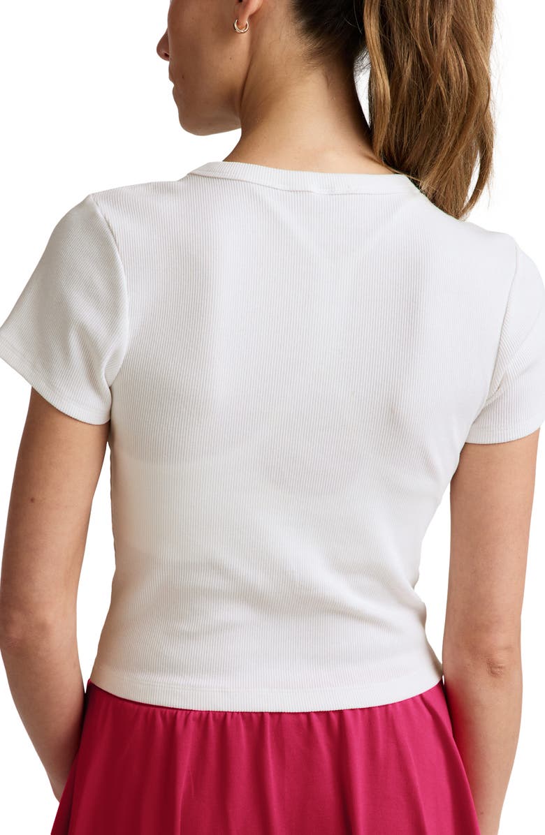 Beyond Yoga On Repeat Rib Baby T-Shirt, Alternate, color, Washed White