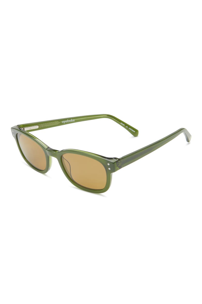 Biff 52mm Square Reading Glasses, Alternate, color, OLIVE GREEN / POLARIZED BROWN