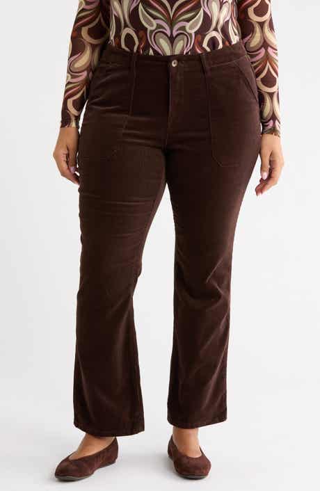 Braxton High Waist Bootcut Corduroy Pants