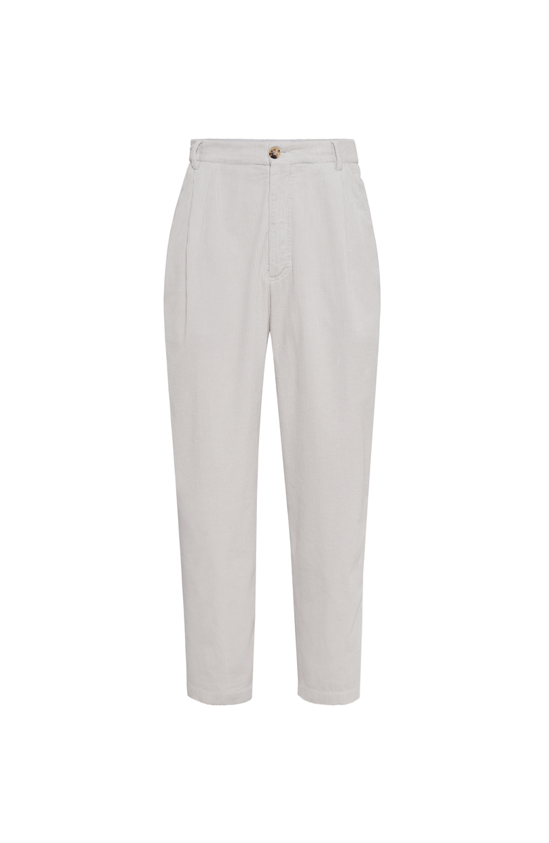 Brunello Cucinelli Tailor fit trousers, Main, color, Chalk