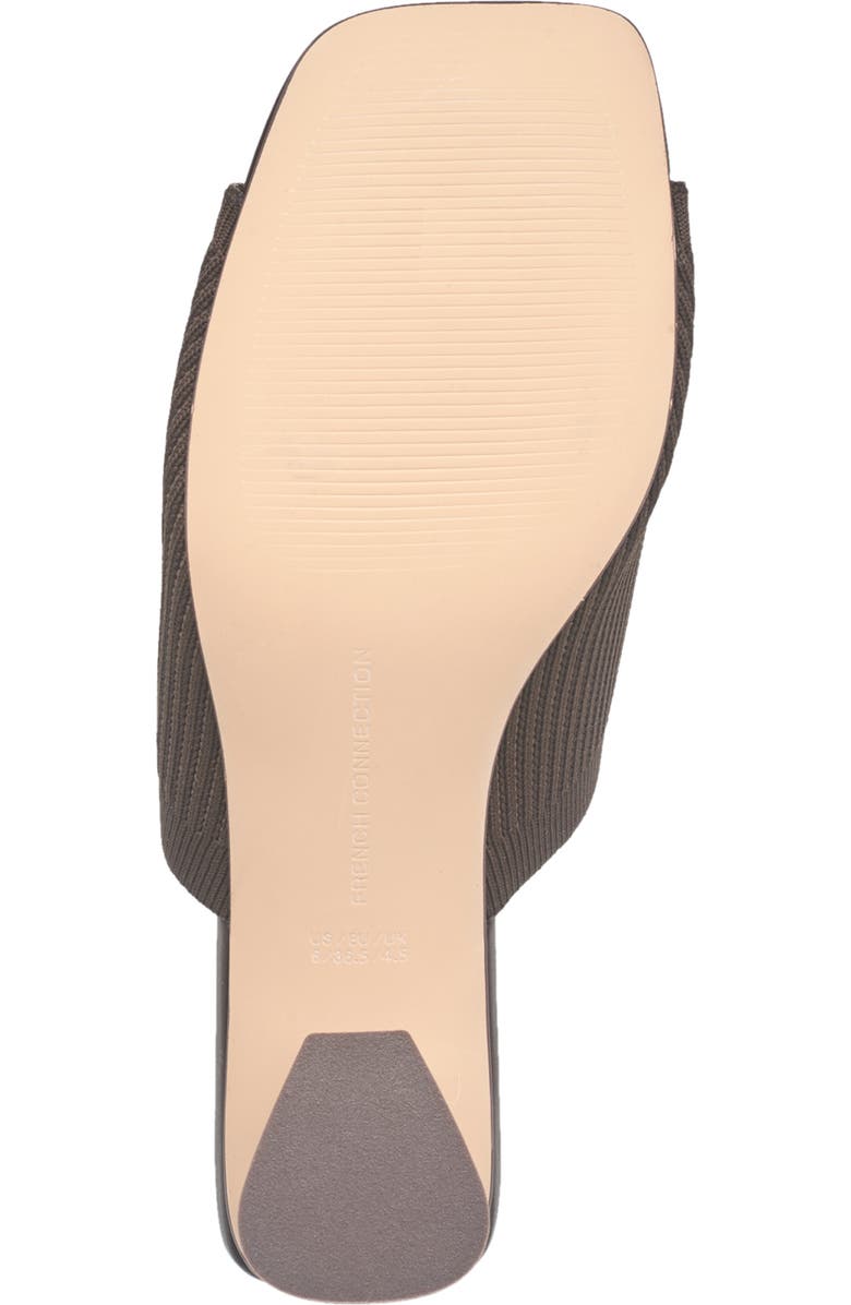 French Connection Styles Knit Stretch Mule, Alternate, color, Chocolate