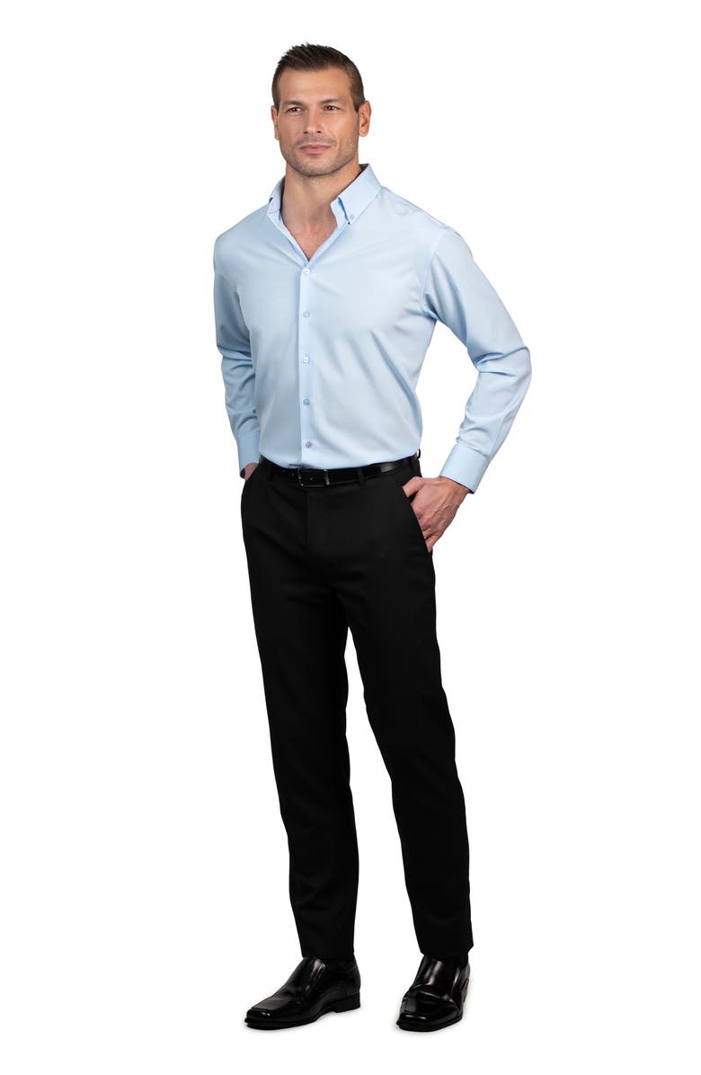 Nautica Solid Regular Fit Stretch Dress Shirt, Alternate, color,