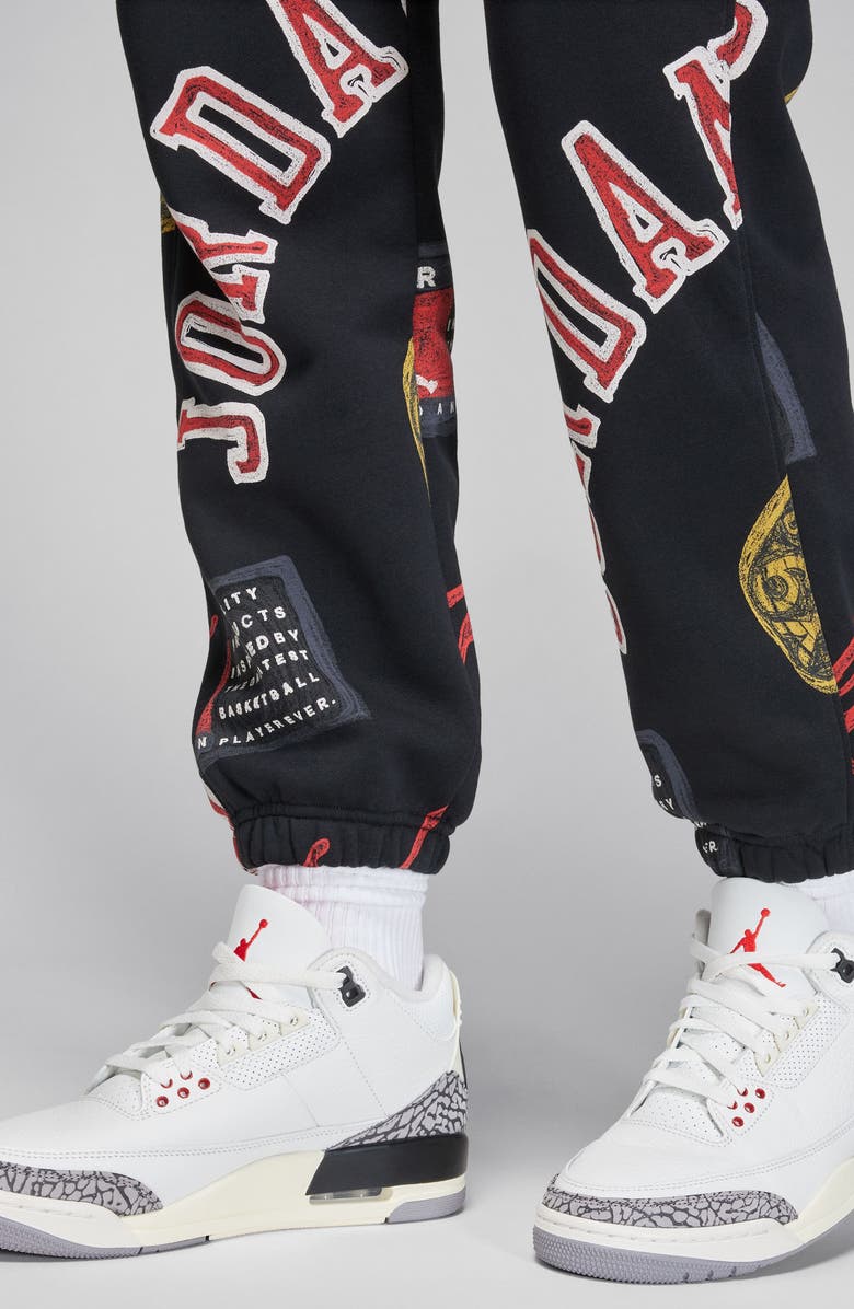 Jordan Brooklyn Print Fleece Sweatpants, Alternate, color,