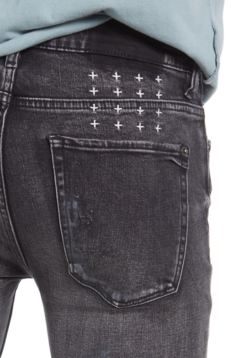 Ksubi Van Winkle Burnt Skinny Jeans, Alternate, color,