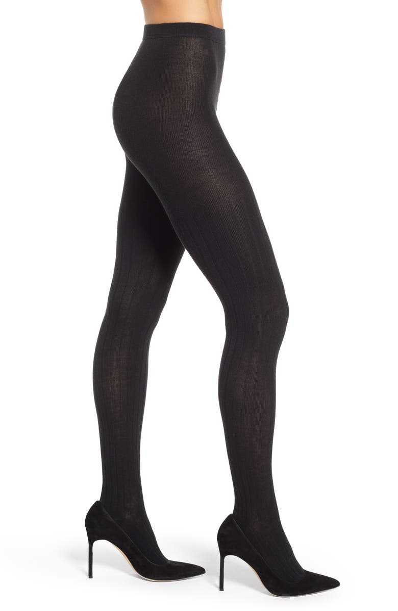 Natori Ribbed Sweater Tights, Main, color, 