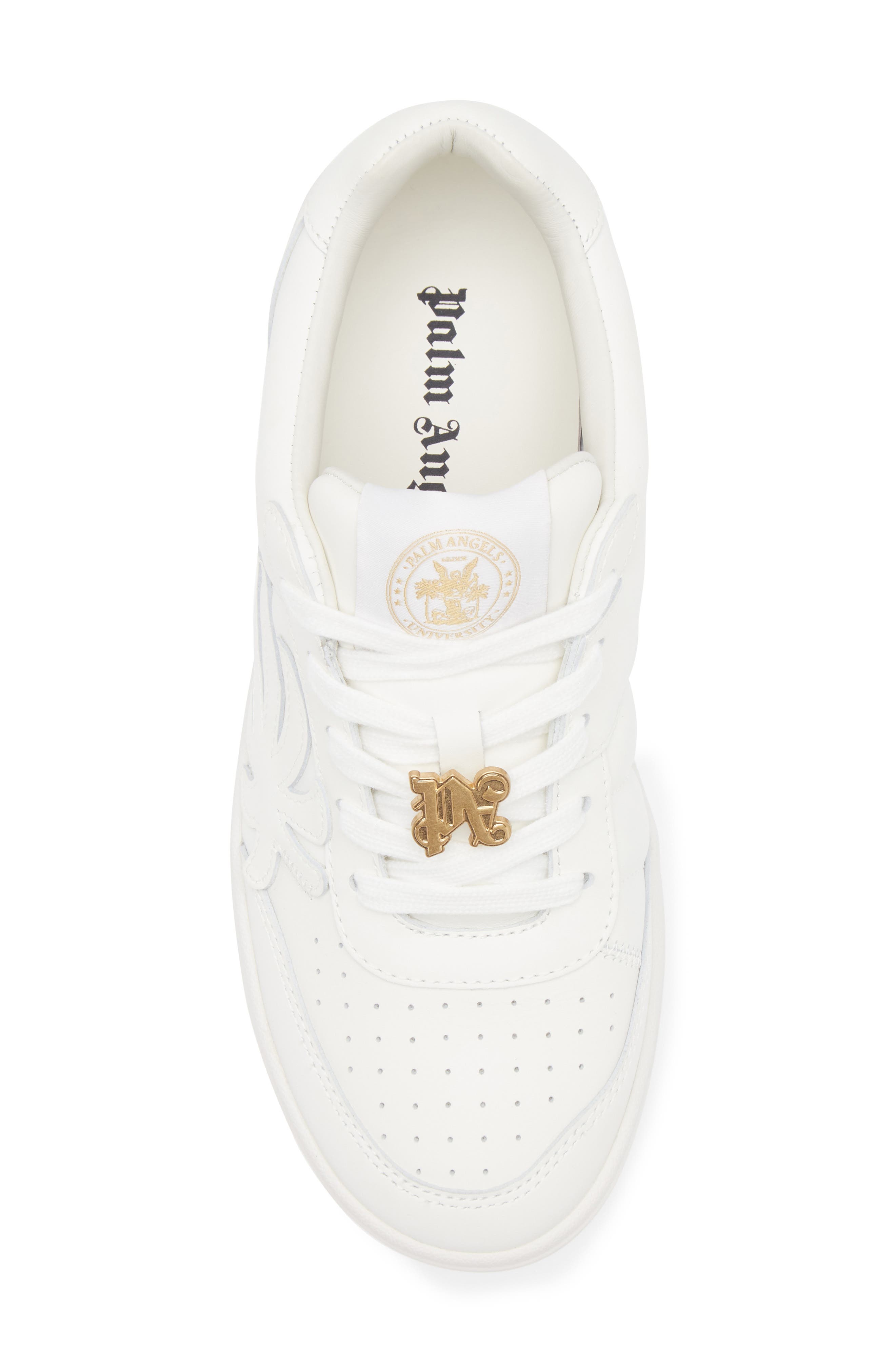 Palm Angels Palm Beach University Low Top Sneaker, Alternate, color, White No C