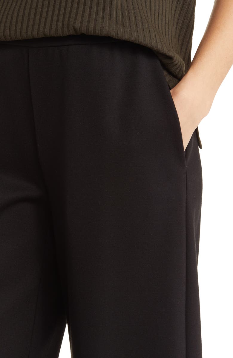 Eileen Fisher Crop Wide Leg Ponte Pants, Alternate, color,