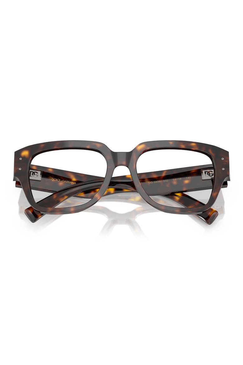 54mm Square Optical Glasses, Alternate, color, HAVANA