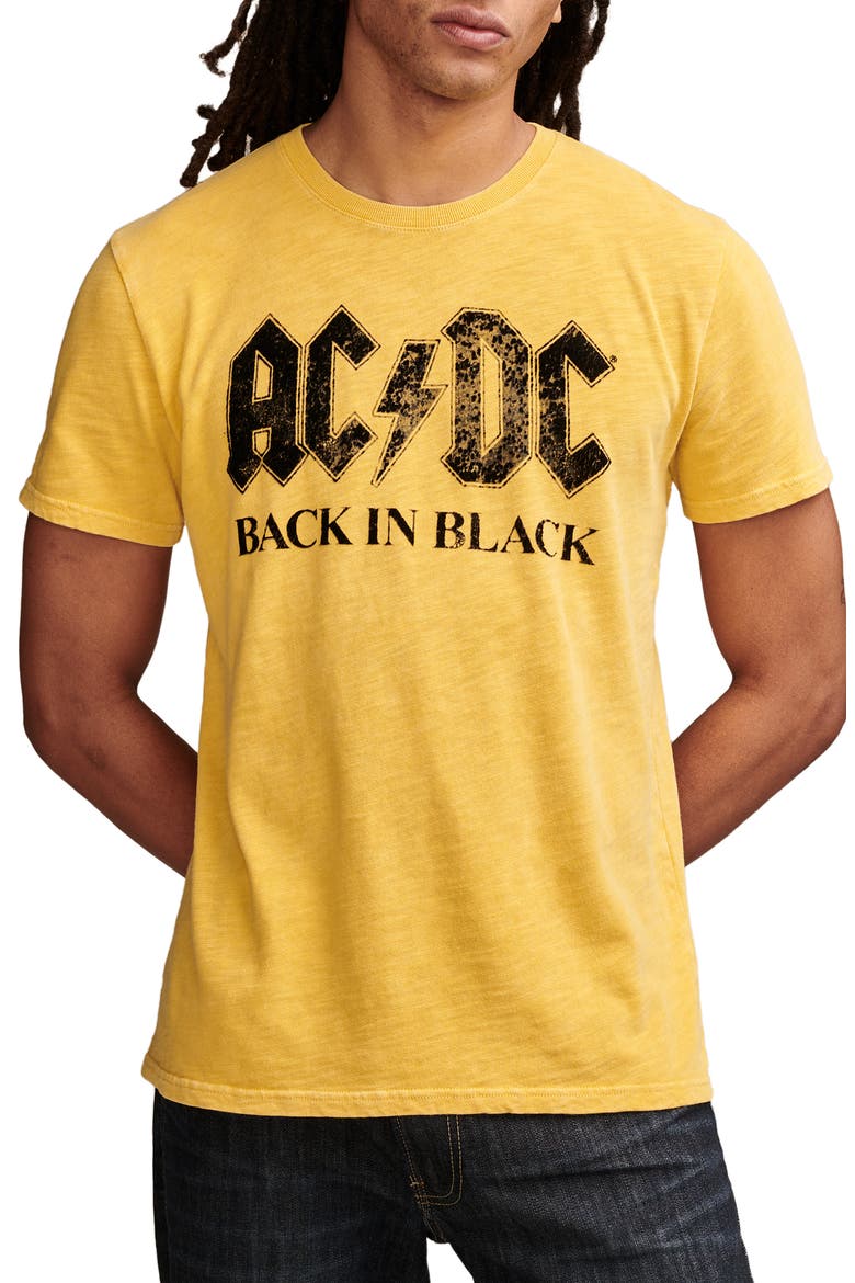 AC/DC Graphic T-Shirt, Main, color, YOLK YELLOW