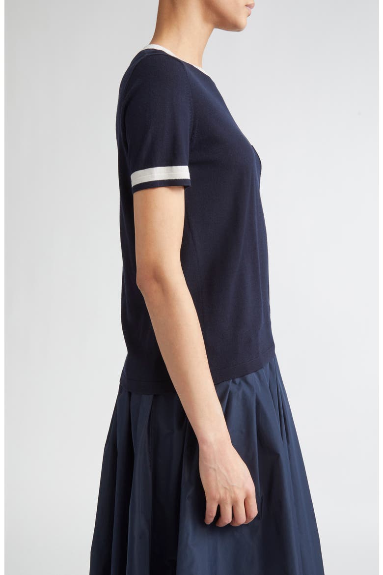 Egidio Pocket Tipped Virgin Wool Sweater, Alternate, color, ULTRAMARINE