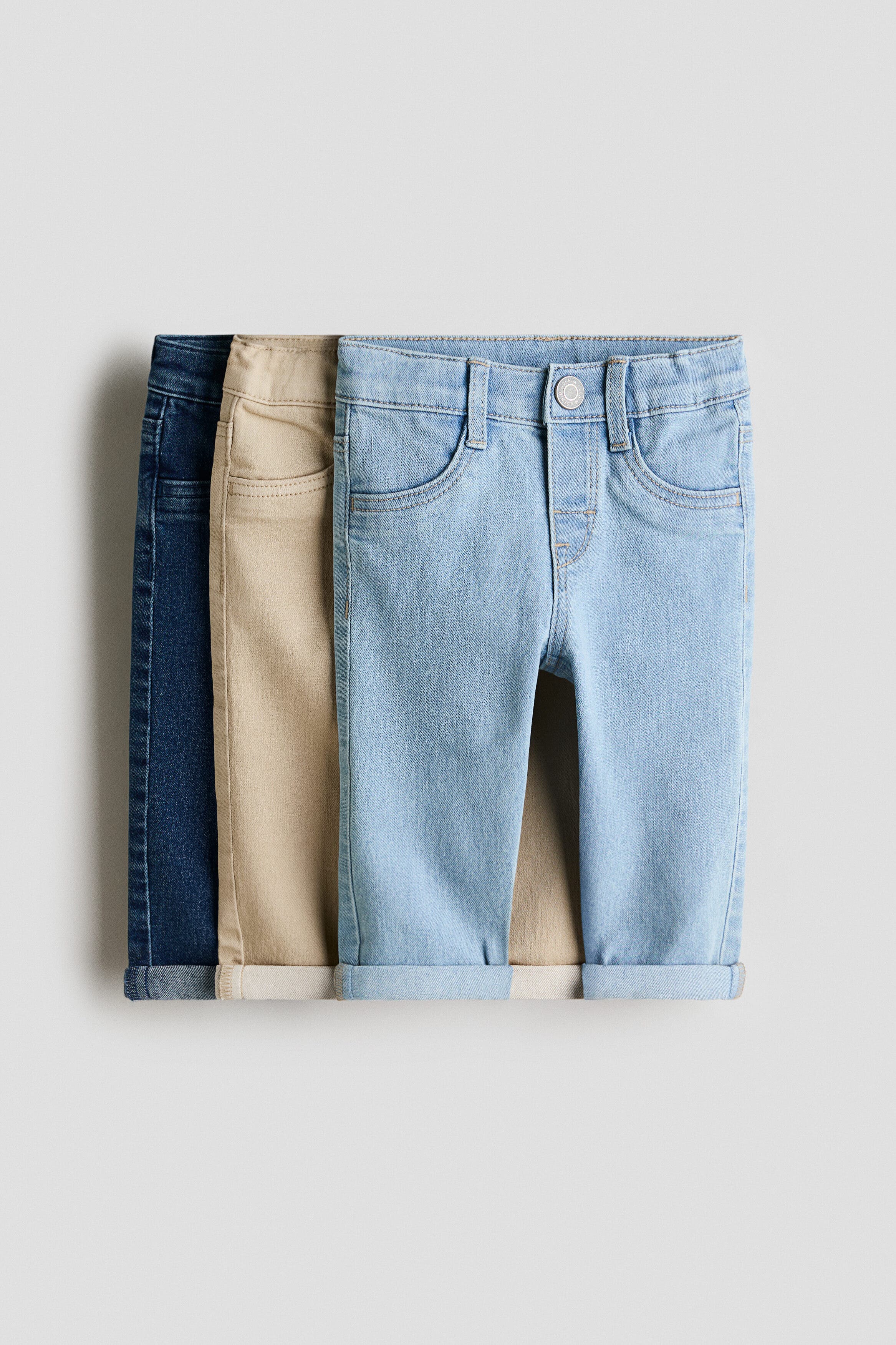 selected Denim blue/beige