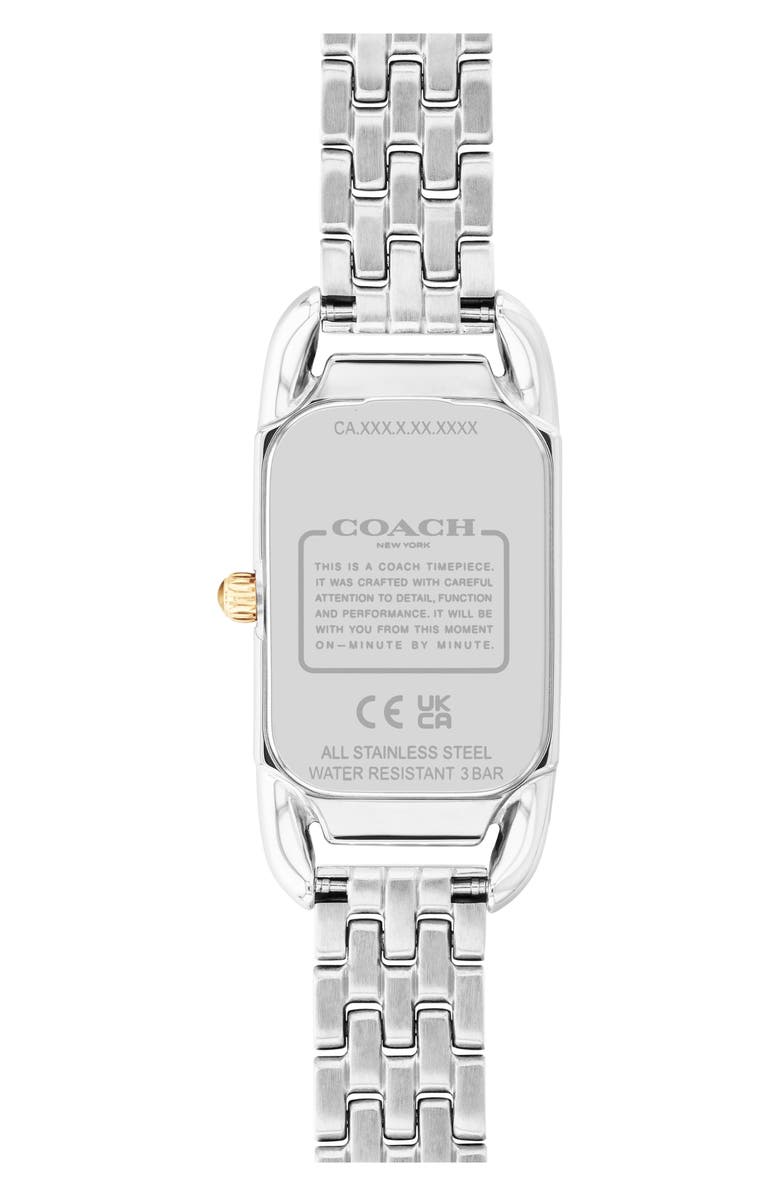 COACH Cadie Bracelet Watch, 17.5mm x 28.5mm, Alternate, color, Silver White