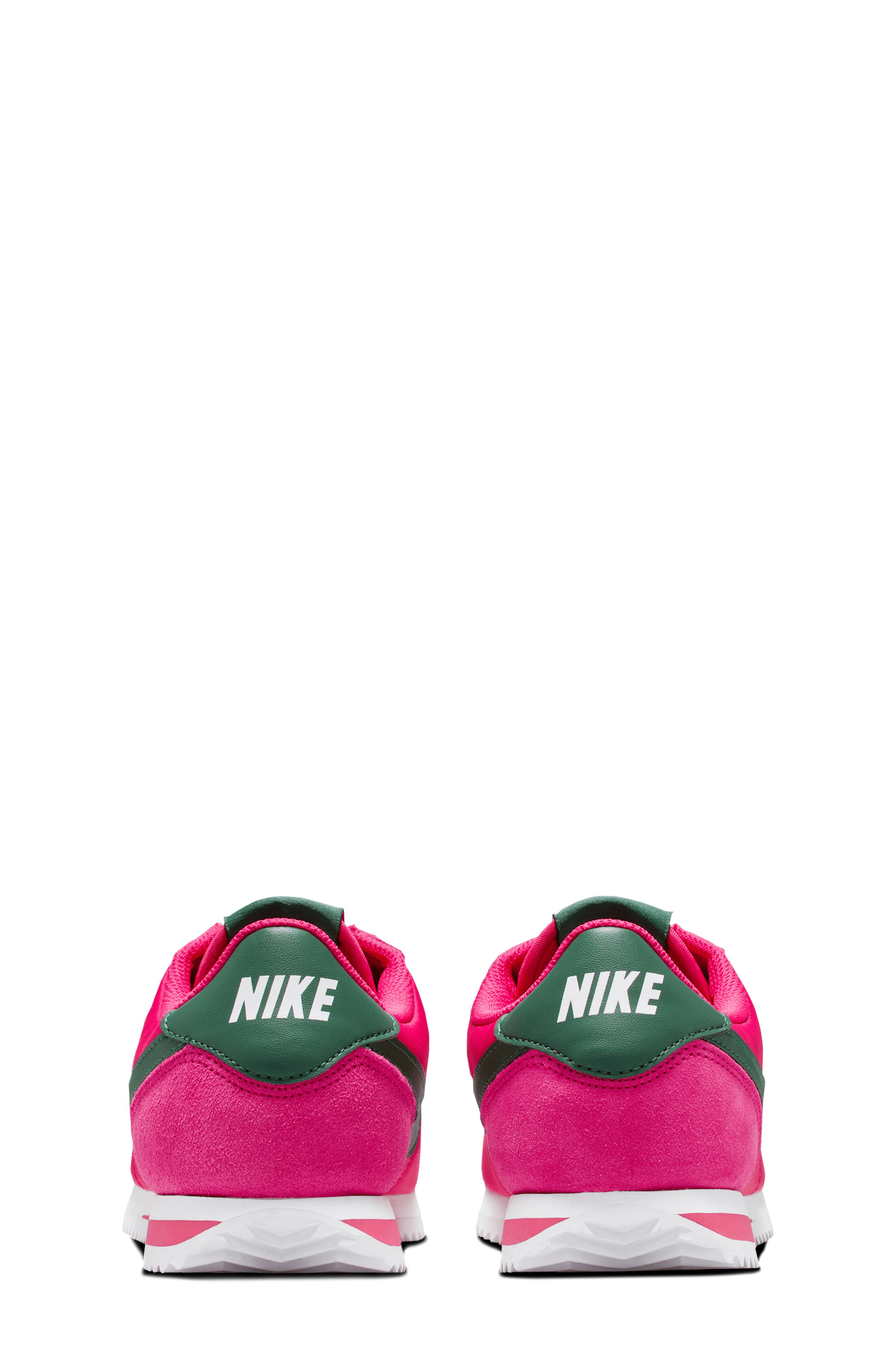 Nike Kids
 Cortez Sneaker, Alternate, color, Rush Pink/ White/ Firn