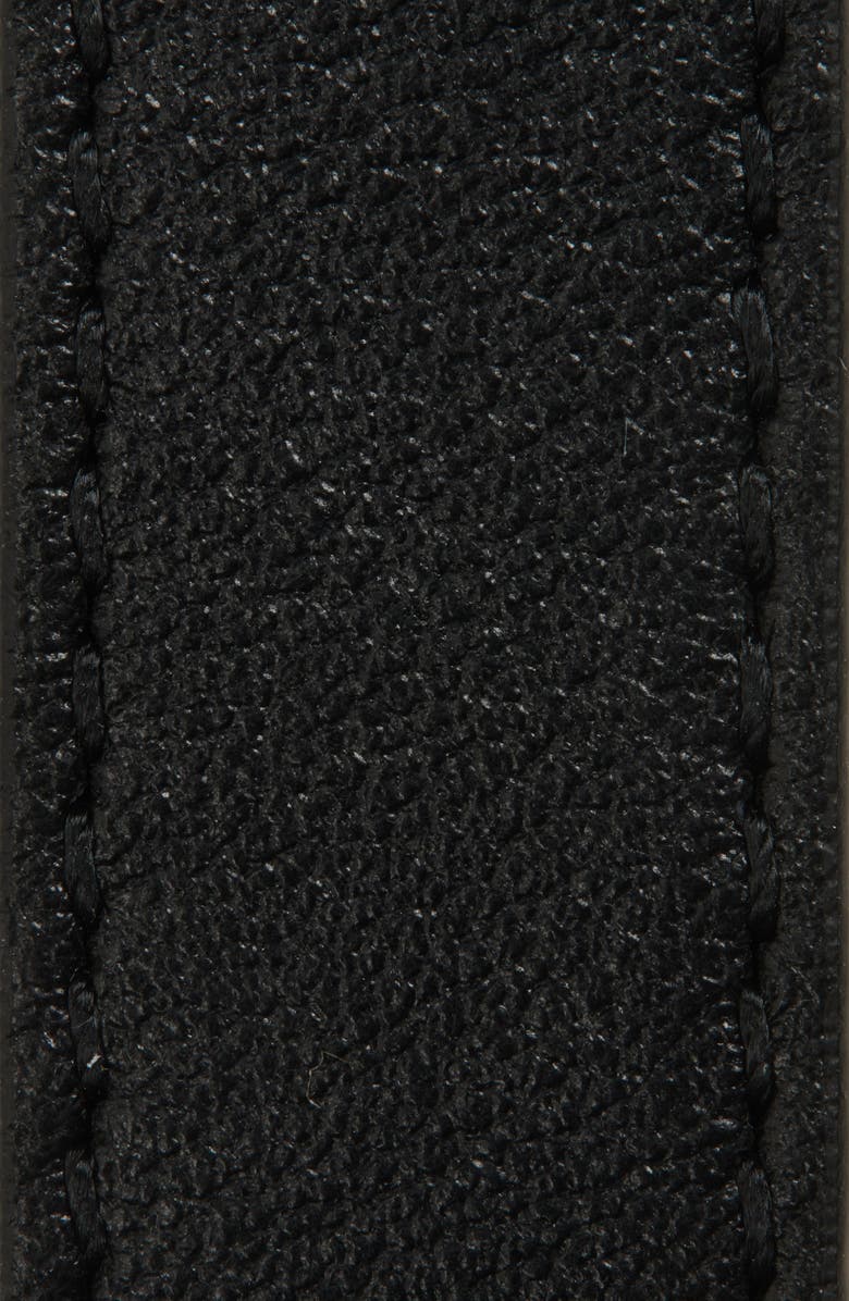 AMIRI MA Chain Skinny Leather Belt, Alternate, color, Black Nickel