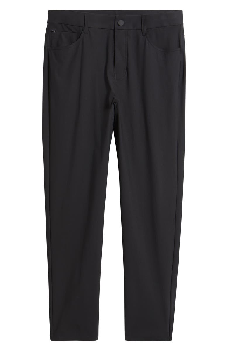 Zella Driver Slim Fit Five Pocket Pants, Alternate, color, Black Caviar