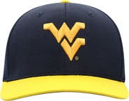 TOP OF THE WORLD Men's Top of the World True Navy West Virginia Mountaineers Reflex Two-Tone Flex Hat