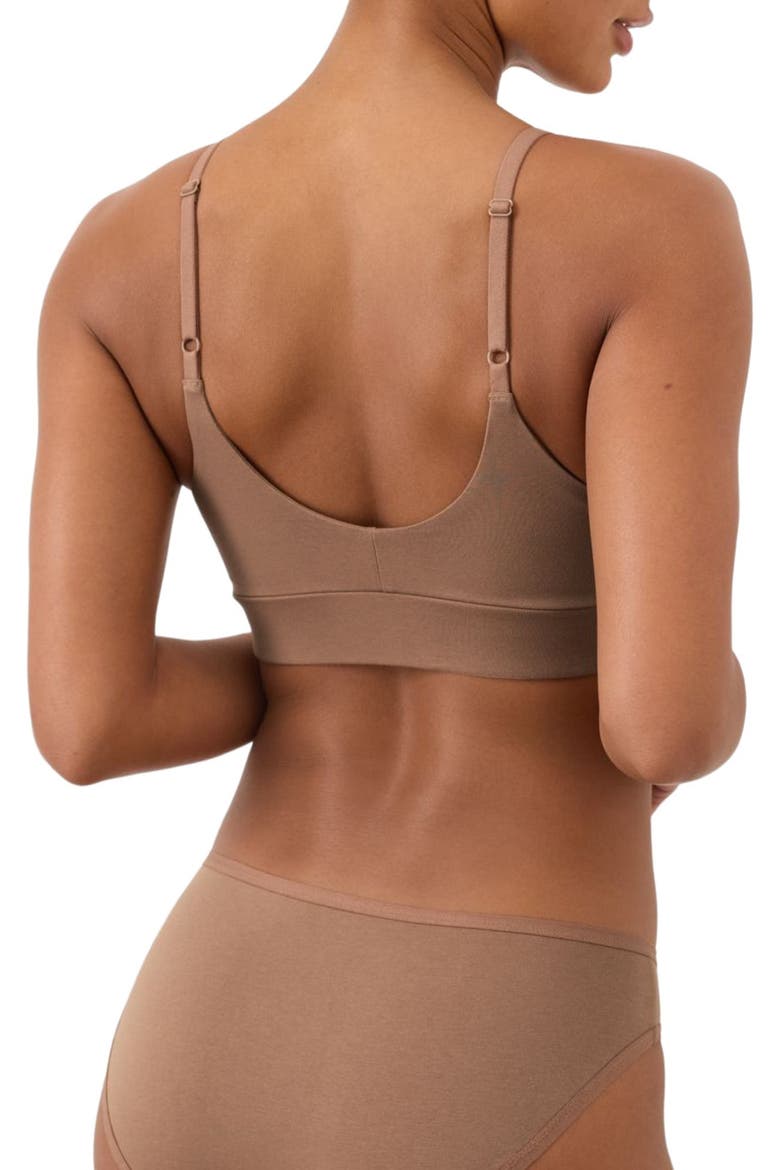 Everyday Classic T-Shirt Bra Made With Organic Cotton, Alternate, color, Driftwood Brown