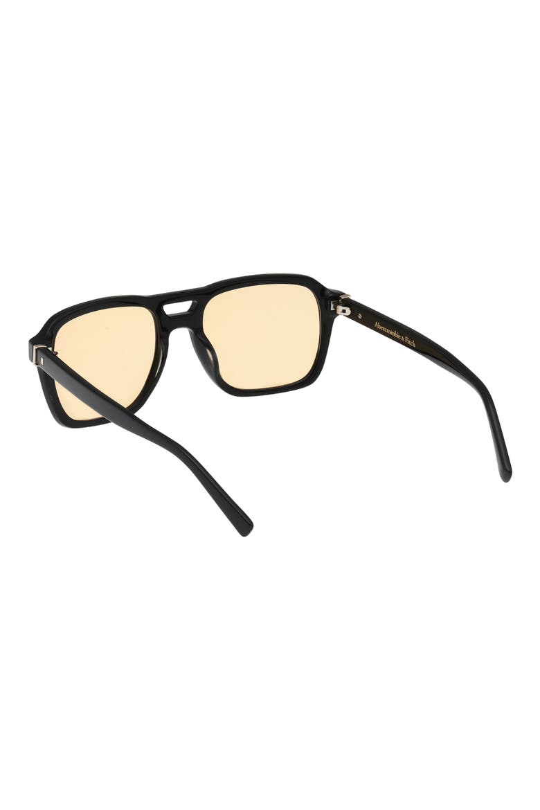55mm Navigator Sunglasses, Alternate, color, SHINY BLACK / BROWN