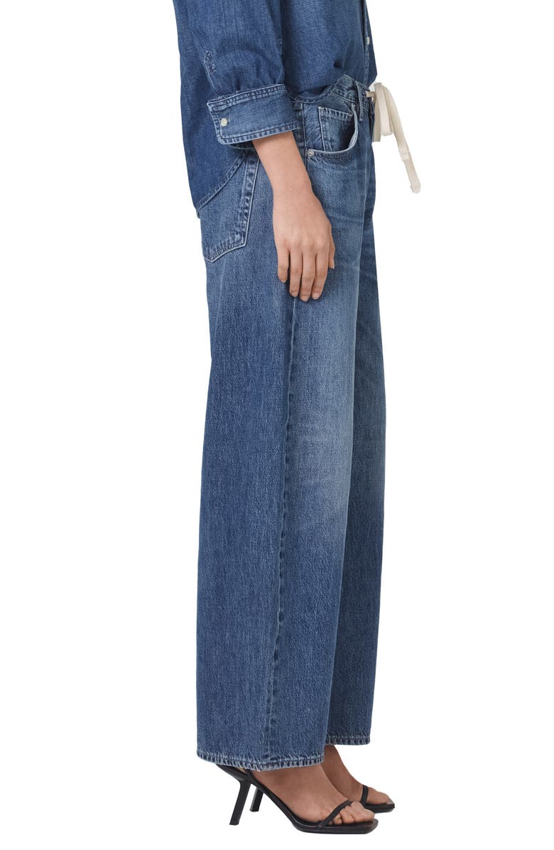 Citizens of Humanity Brynn Wide Leg Organic Cotton Trouser Jeans, Alternate, color, Atlantis