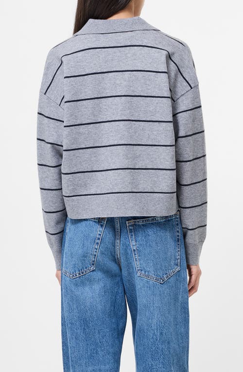 French Connection Sloane Striped Sweater In Gray