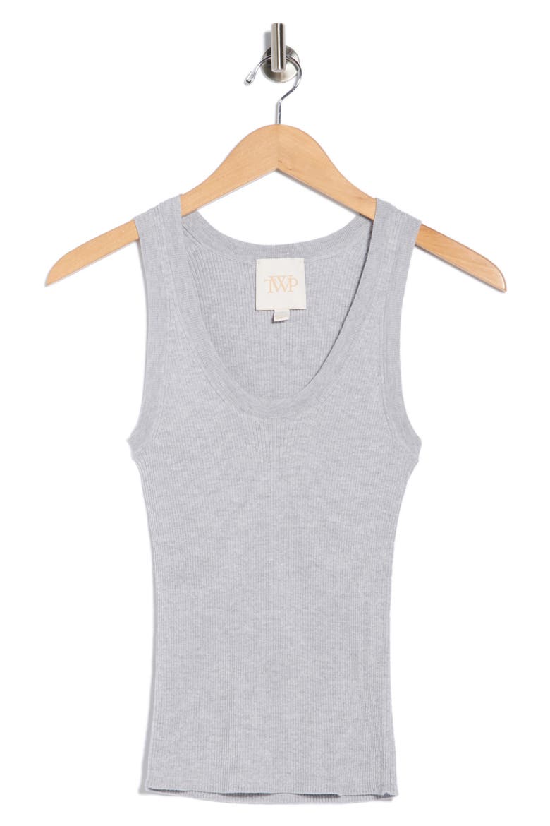 Knit Merino Wool Tank, Alternate, color, LIGHT HEATHER GREY