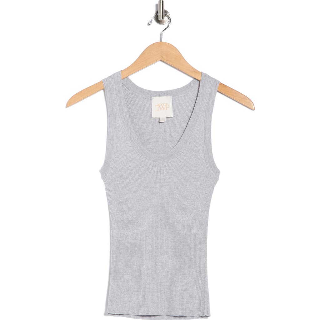 Twp Knit Merino Wool Tank In Gray