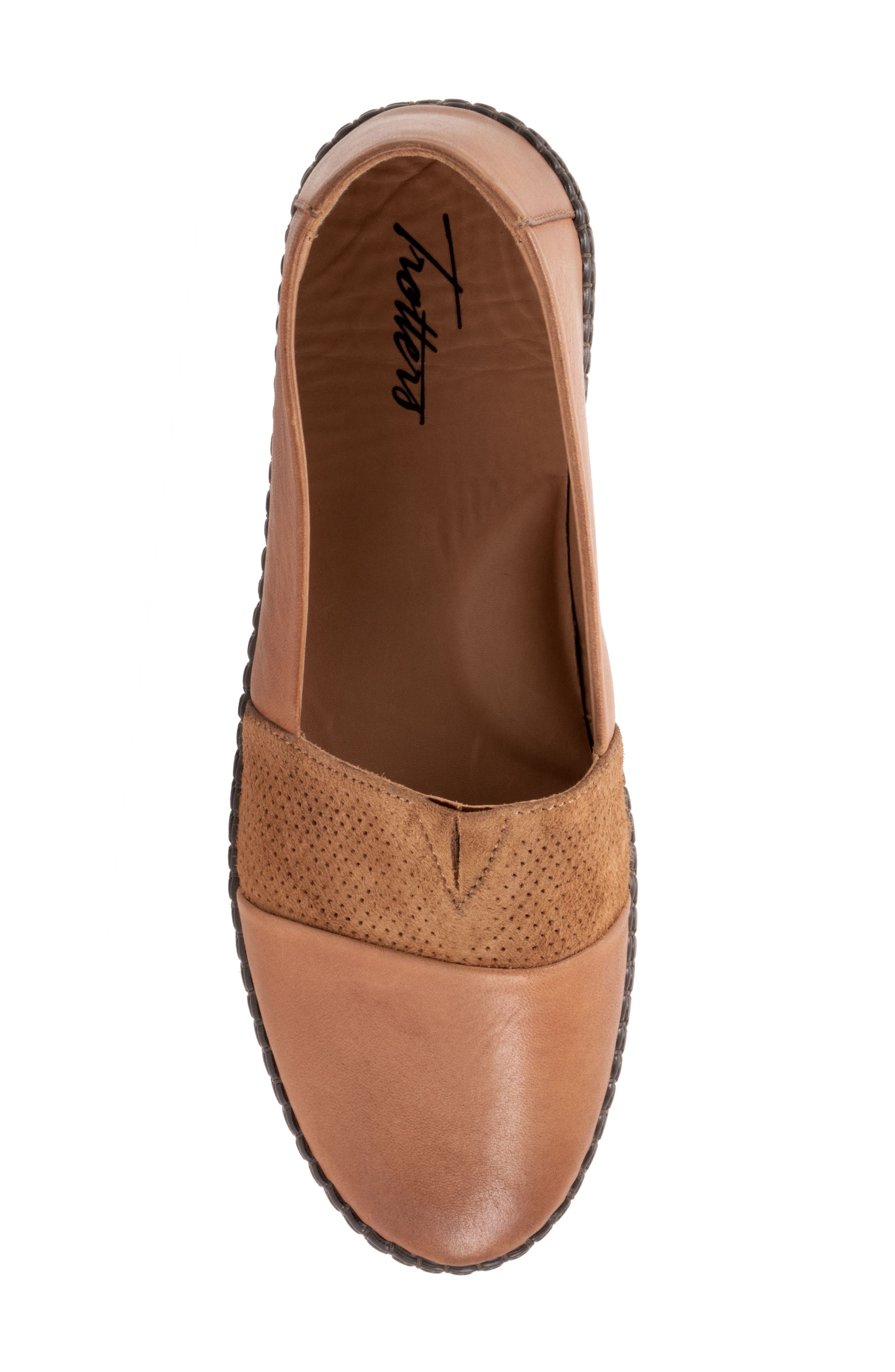 Trotters Ruby Perforated Loafer, Alternate, color, Luggage