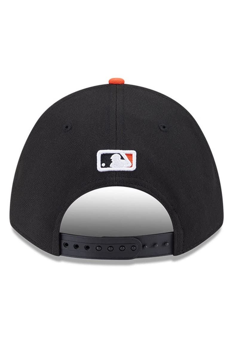 New Era Men's New Era Black Baltimore Orioles Player Replica 9FORTY Adjustable Hat, Alternate, color, Black