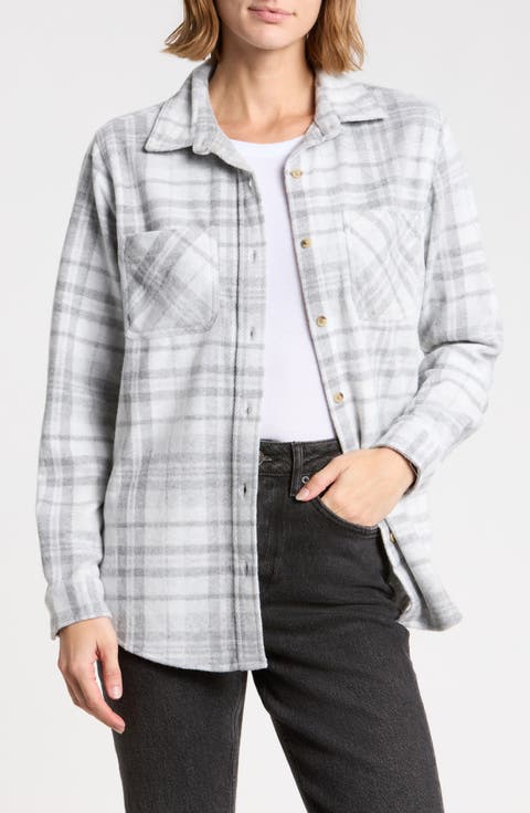 Plaid Jacquard Knit Shacket