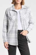 beachlunchlounge Plaid Jacquard Knit Shacket