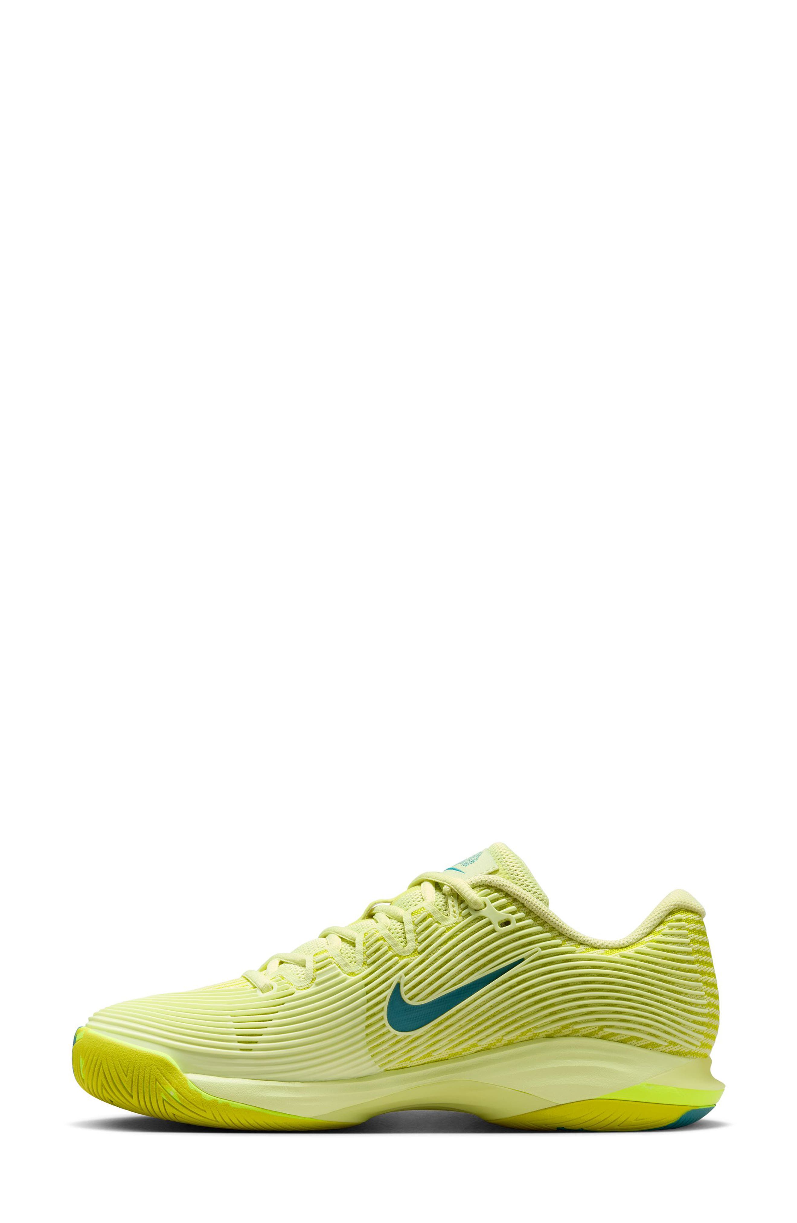 Nike Zoom Vapor 12 Premium Hard Court Tennis Shoe, Alternate, color, Luminous Green/ Teal/ Voltage