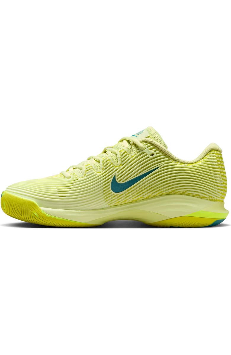 Nike Zoom Vapor 12 Premium Hard Court Tennis Shoe, Alternate, color, Luminous Green/ Teal/ Voltage