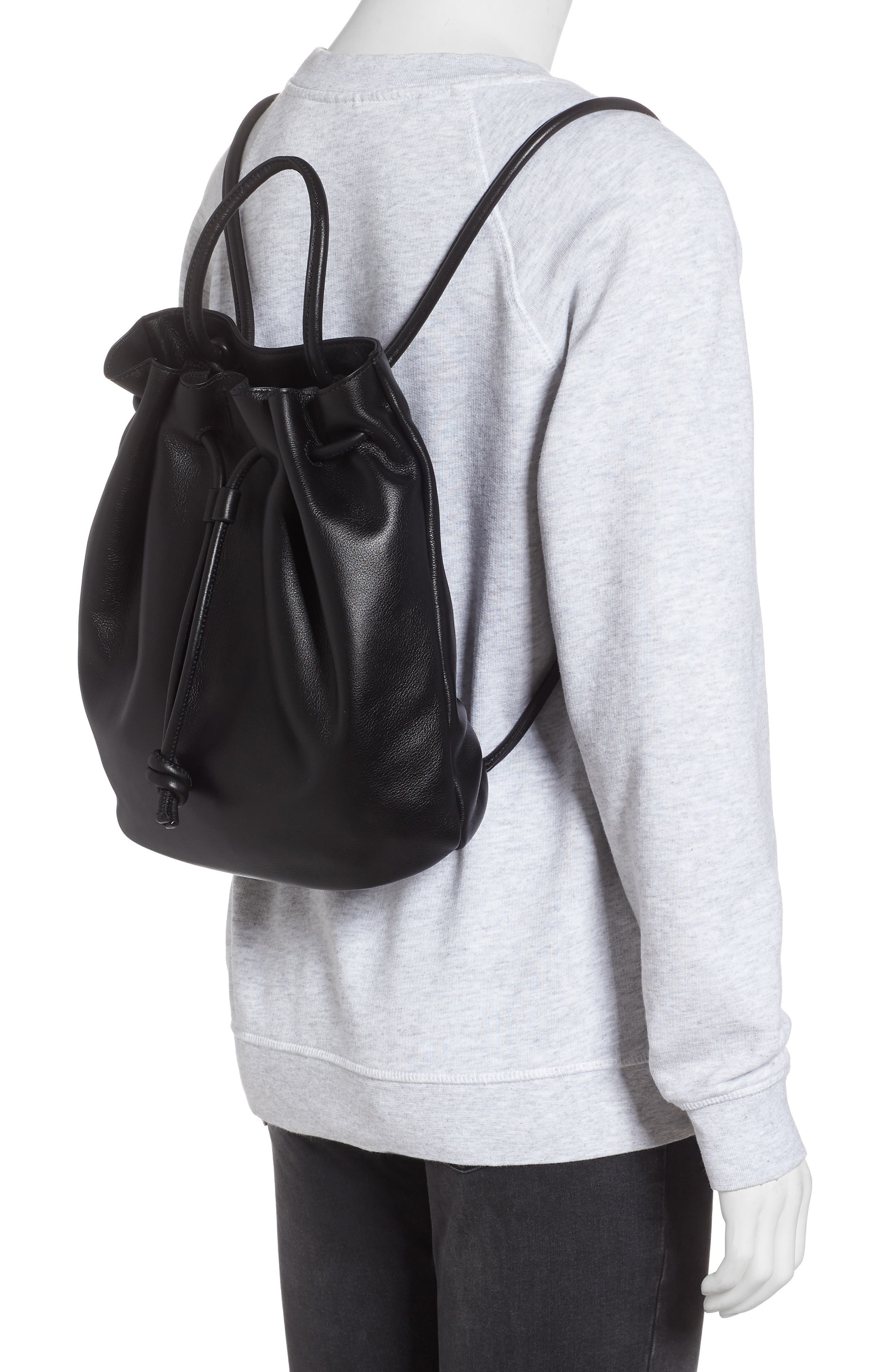 Treasure & Bond Delaney Drawstring Leather Backpack, Alternate, color, 