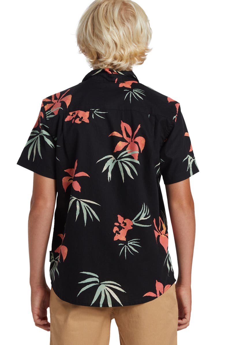 Quiksilver Kids' Apero Classic Short Sleeve Woven Shirt, Alternate, color, 