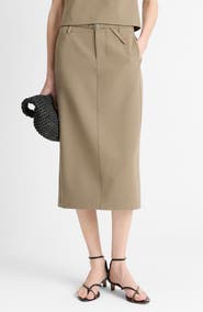 Vince Belted Pencil Skirt
