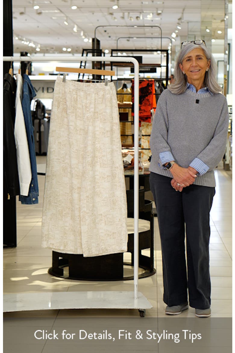 Angie Stamp Print Palazzo Pants video