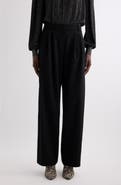 Isabel Marant Lyda Pleated Wide Leg Wool Pants