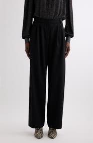 Isabel Marant Lyda Pleated Wide Leg Wool Pants