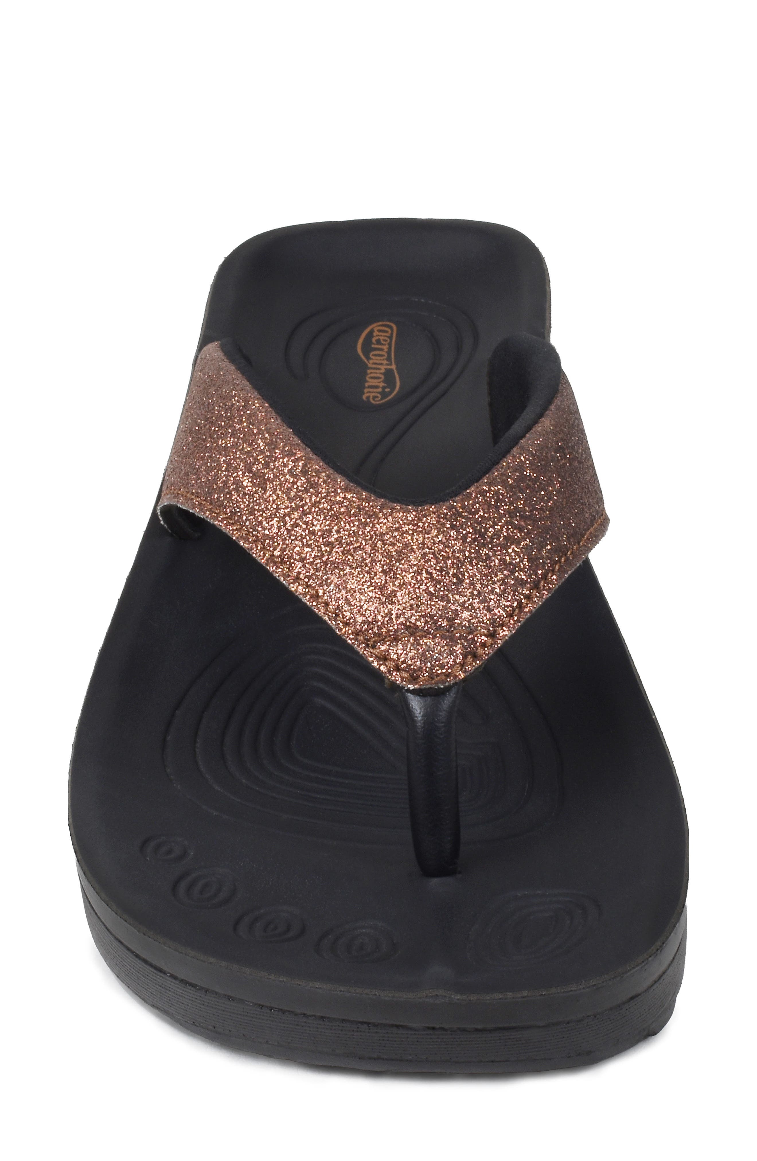 Crystal Mist Flip Flop, Alternate, color, BROWN